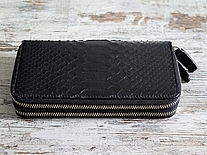 Мужской клатч с двумя молниями