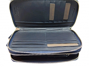 Мужской клатч с двумя молниями (ПОД ЗАКАЗ) \ BRIANZA