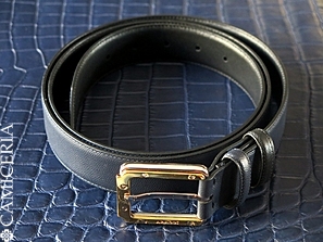 Мужской двусторонний ремень со сменной пряжкой (ПОД ЗАКАЗ) \ ARALDI 1930